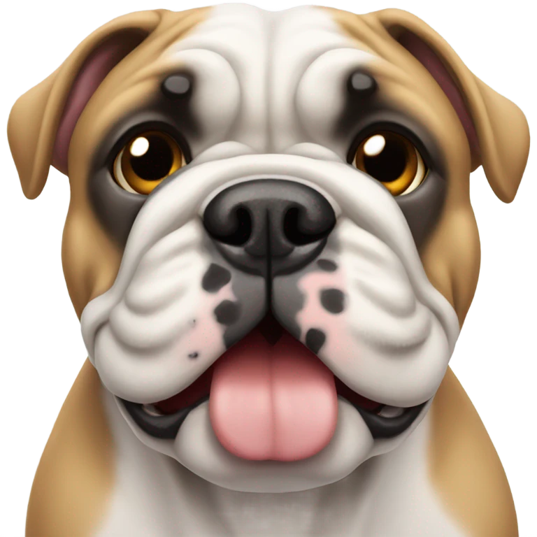 White frech Bulldog  emoji