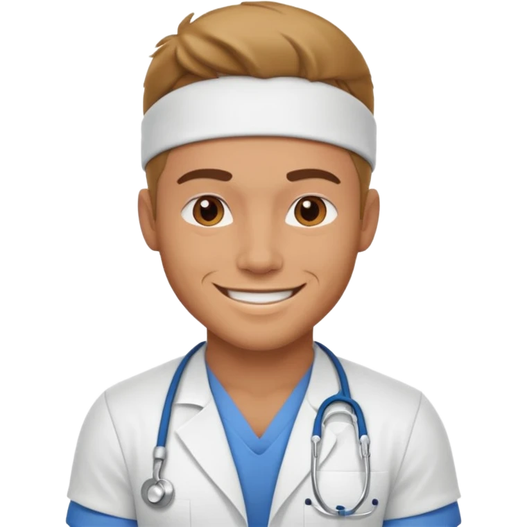 Muscular guy nurse emoji