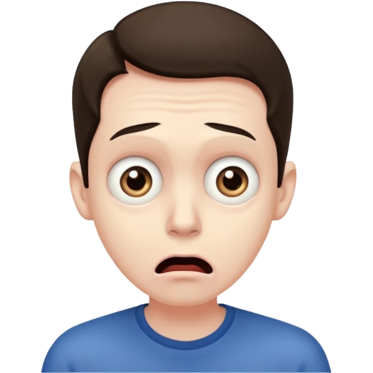 Really scared looking guy emoji