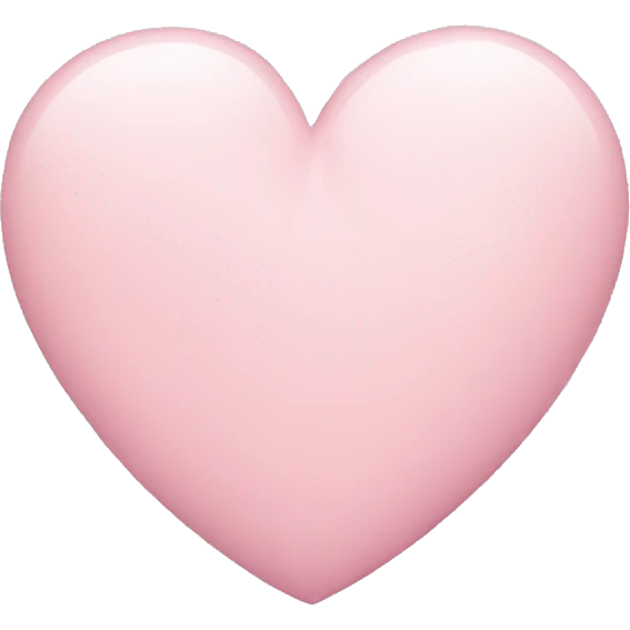 Pastel pink heart emoji