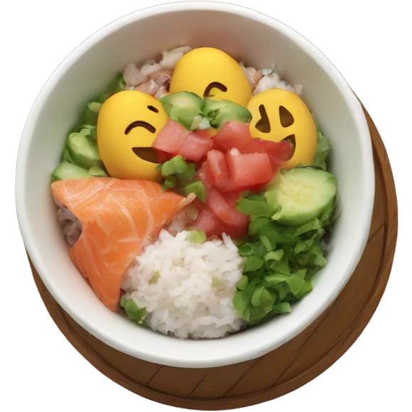 Poke bowl emoji