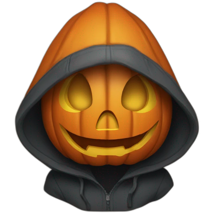 jackolantern wearing hoodie emoji