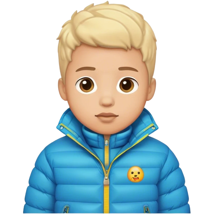 Boy in puffer jacket emoji