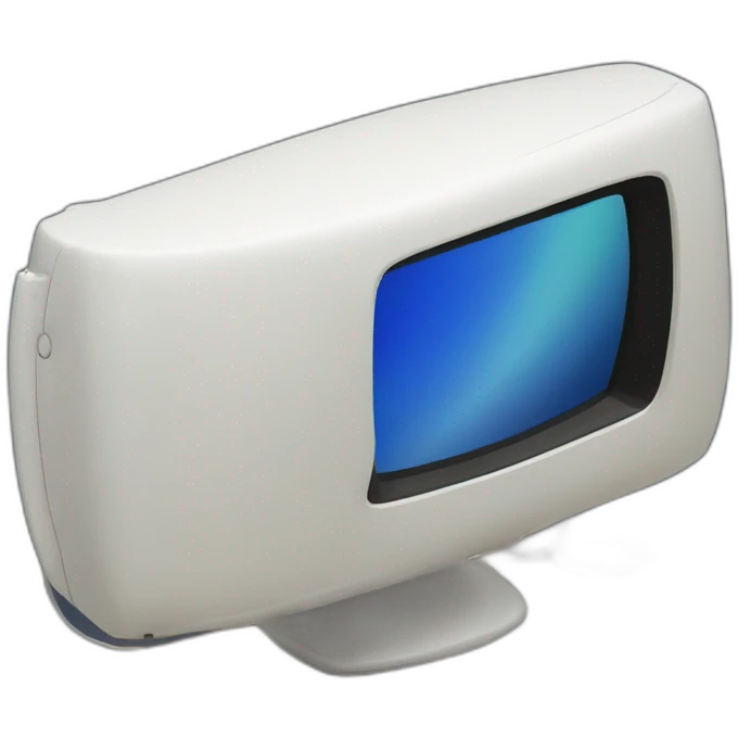 Vintage iMac g4 from 2002 emoji