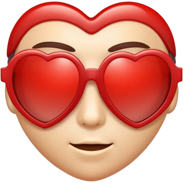 Heart wearing shades emoji
