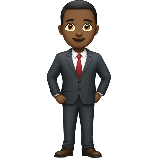 Thick Somali wearing a suit emoji