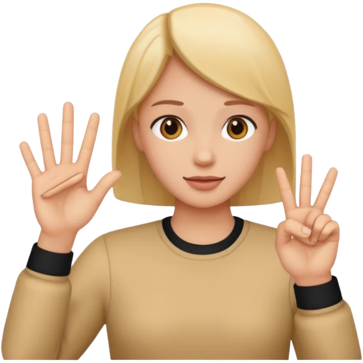 no me gusta alguien con señas de mano  emoji