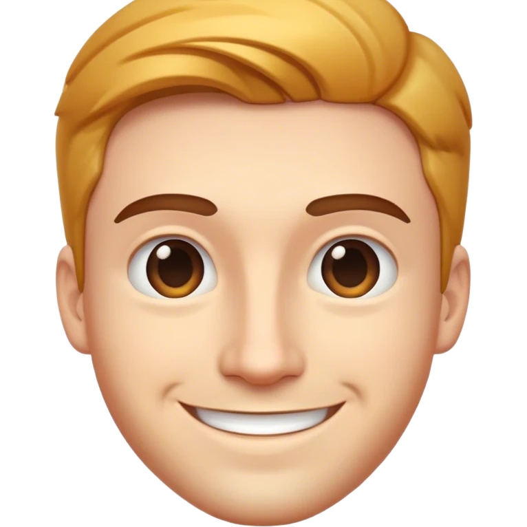 Handsome tech bro with a smile emoji