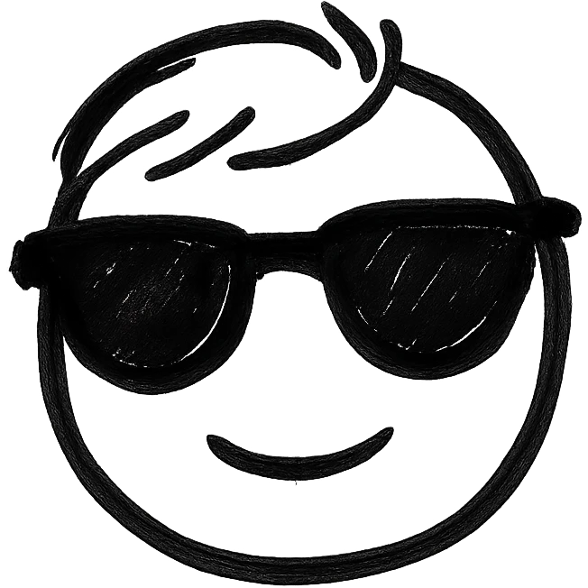 a face with sunglasses emoji