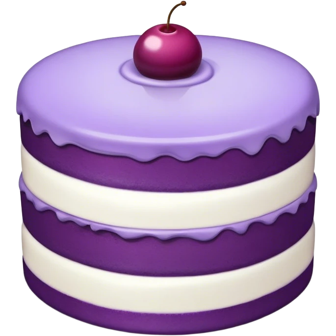 purple cake without candles emoji