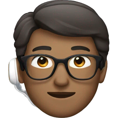 Person wearing airpods emoji
