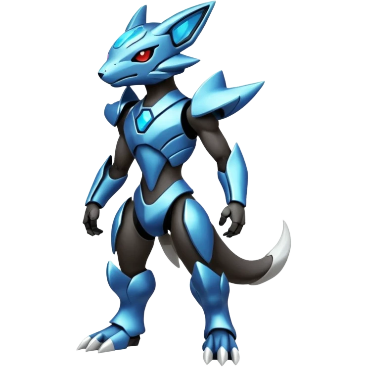 Futuristic Primagen-Protogen-Fakémon-Pokémon-creature-fusion (full body) emoji