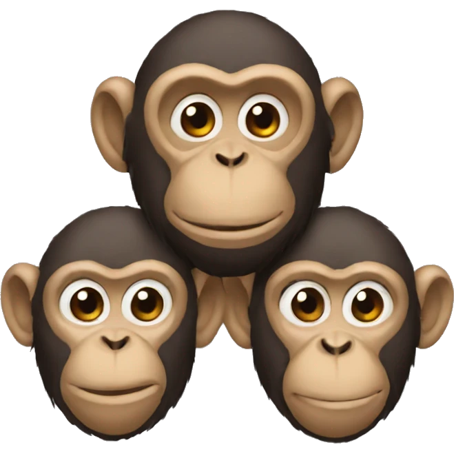 3 monkeys emoji