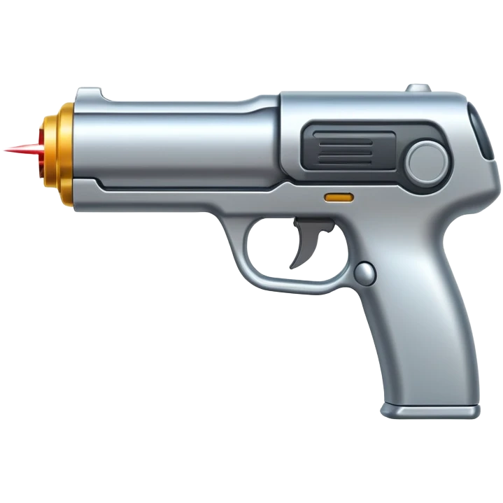 Futuristic laser pistol emoji