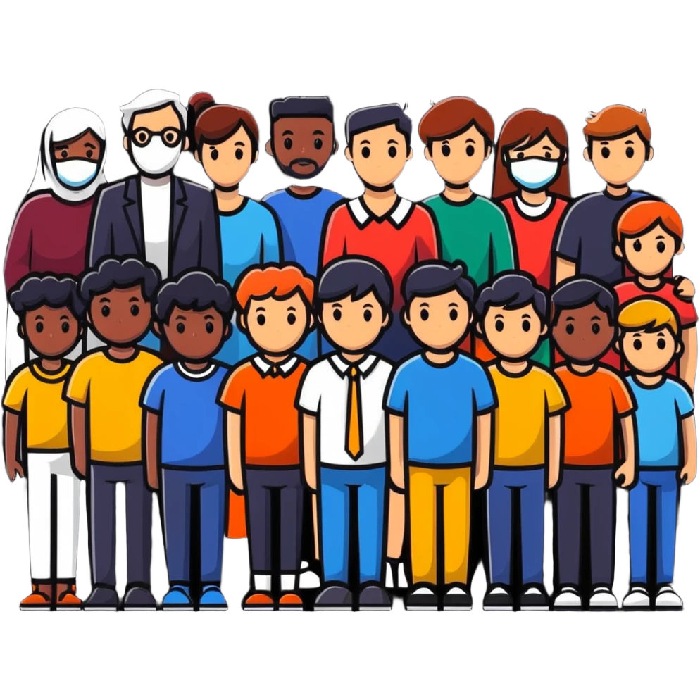 group of diverse people emoji