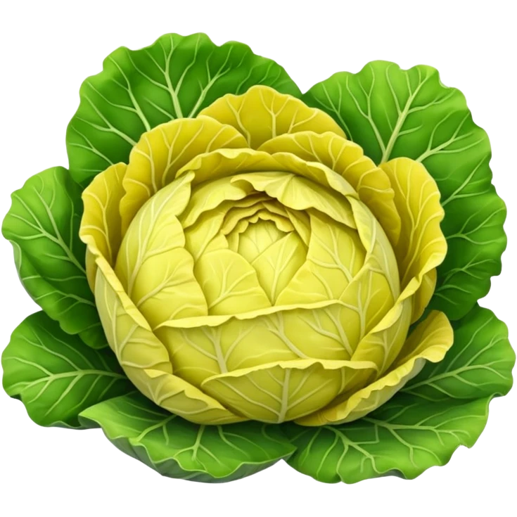 Yellow cabbage emoji