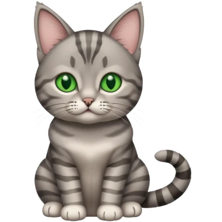 scottish cat with ears folded down emoji