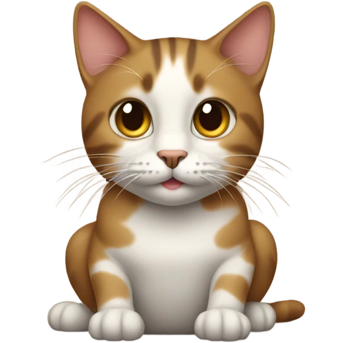 Cat On brown emoji