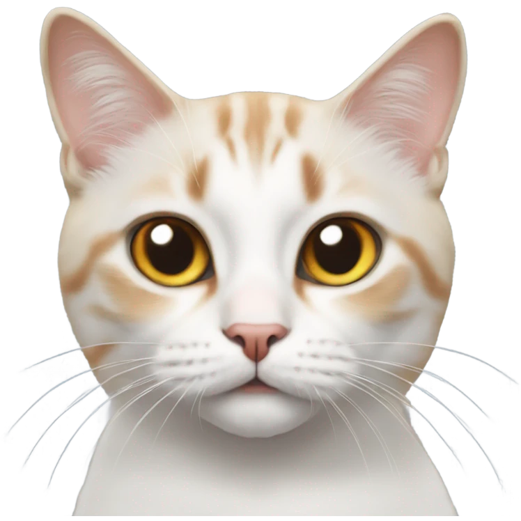 realistic cat gazing at viewer emoji