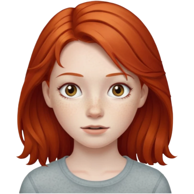 The red-haired girl emoji