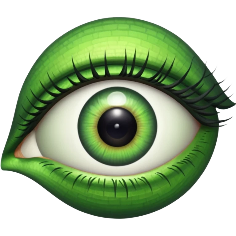 eye with green iris emoji