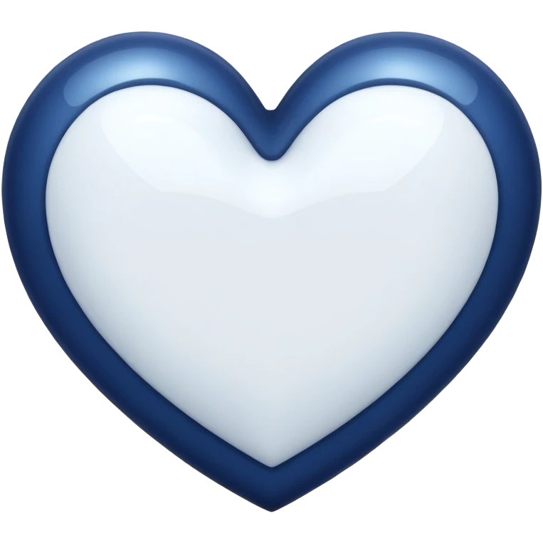 Navy blue heart  emoji