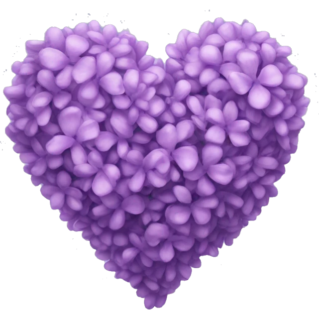 lilac heart two  emoji