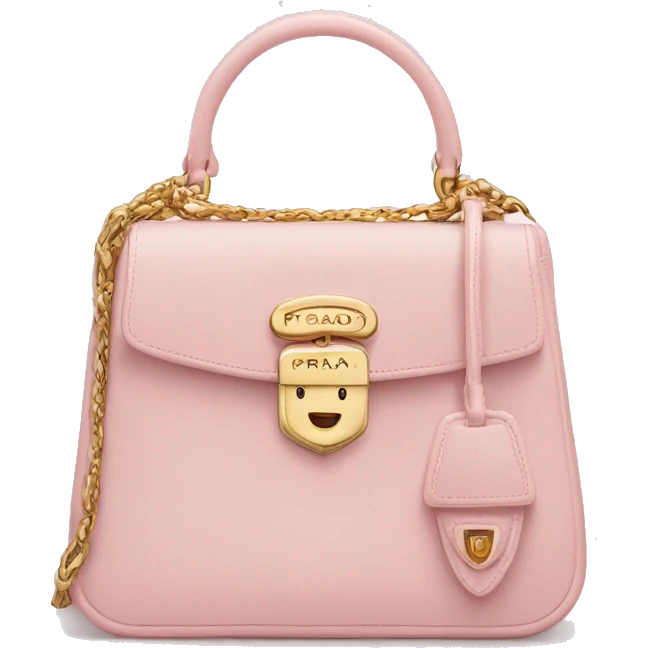 Pastel Pink prada galleria bag  emoji