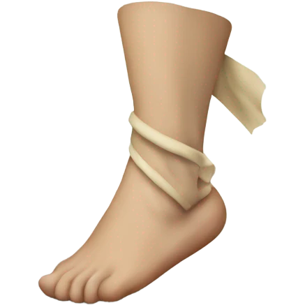 Rolled ankle emoji