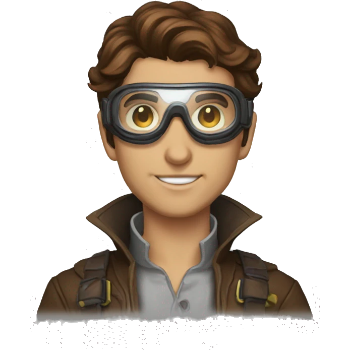 brown hair artificer with goggles dnd emoji
