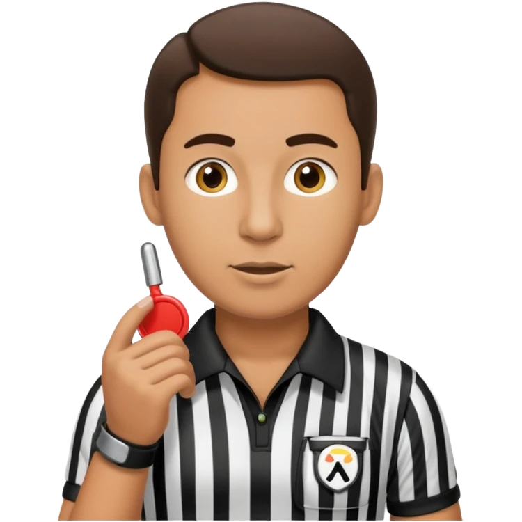 Referee, boxing emoji