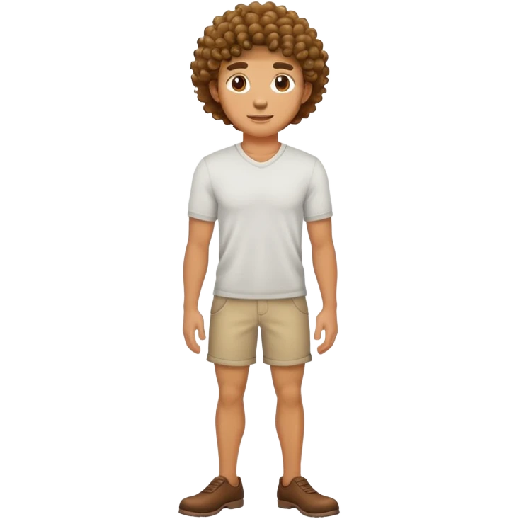 Man with curly leg hair  emoji