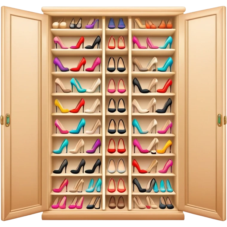 luxury shoe closet emoji
