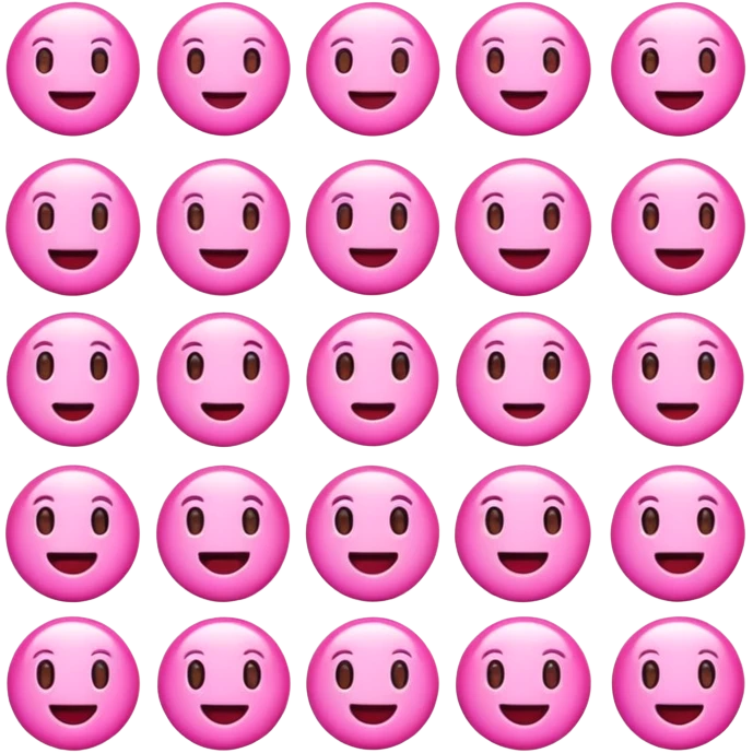 Cute pink emojis emoji