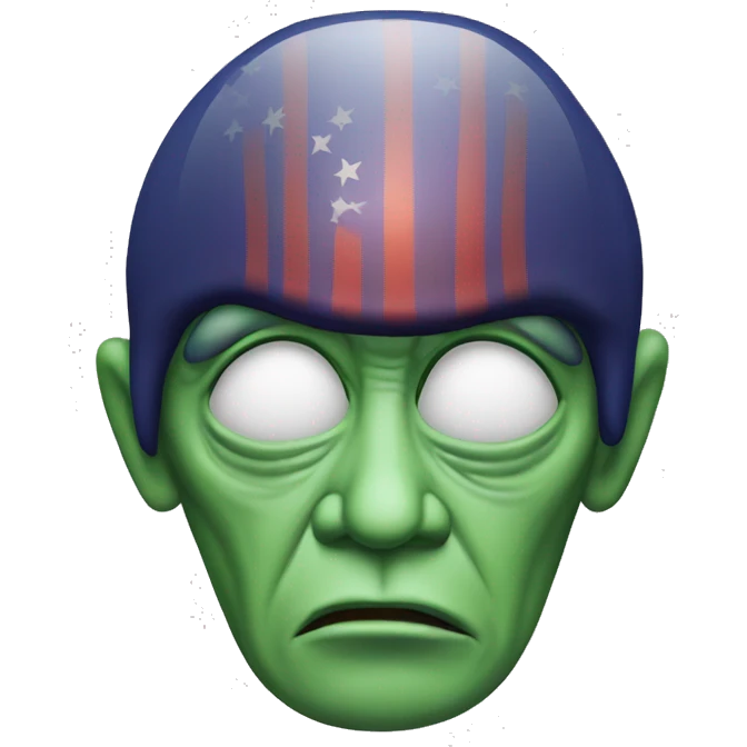 Donald Trump as an Alien emoji