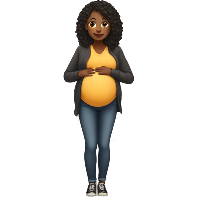 Pregnant young women  emoji