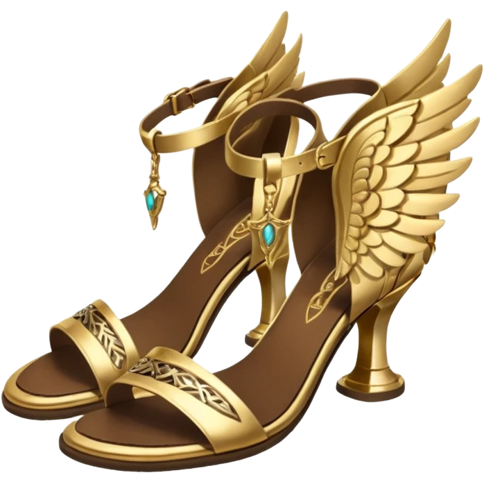 Talaria gold winged sandals hermes emoji