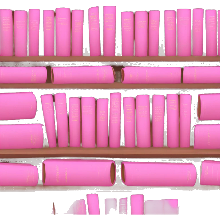 Pink books emoji