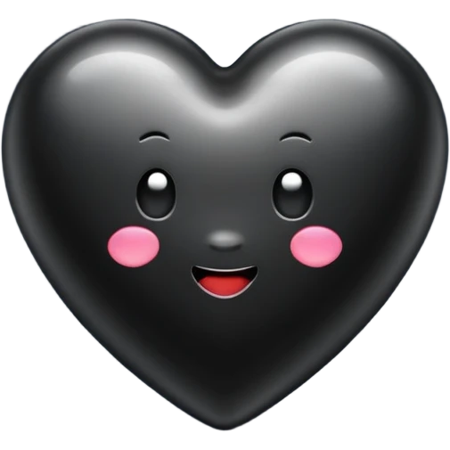 Tellytubby black heart emoji