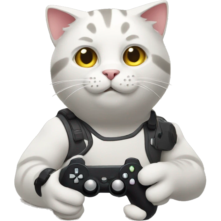 cat playing video games emoji