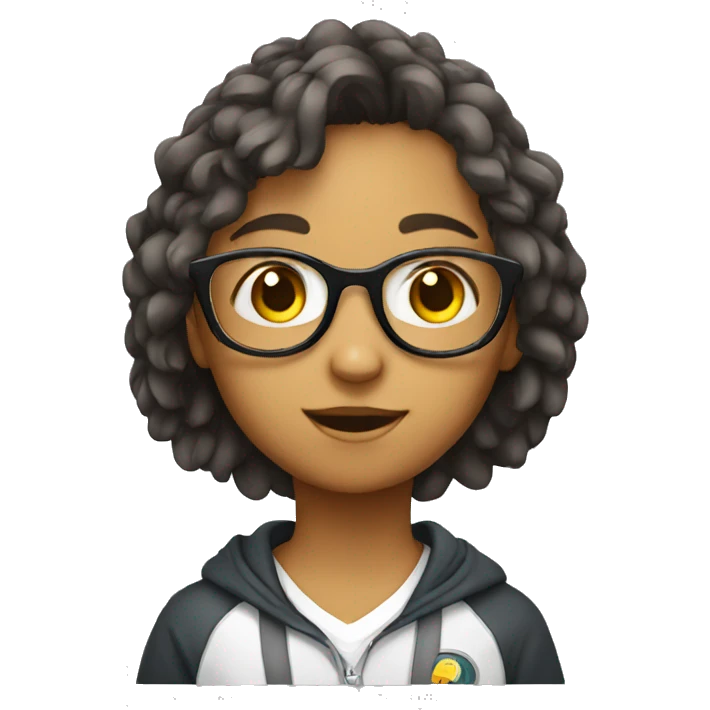 Cute Eagle Child student emoji