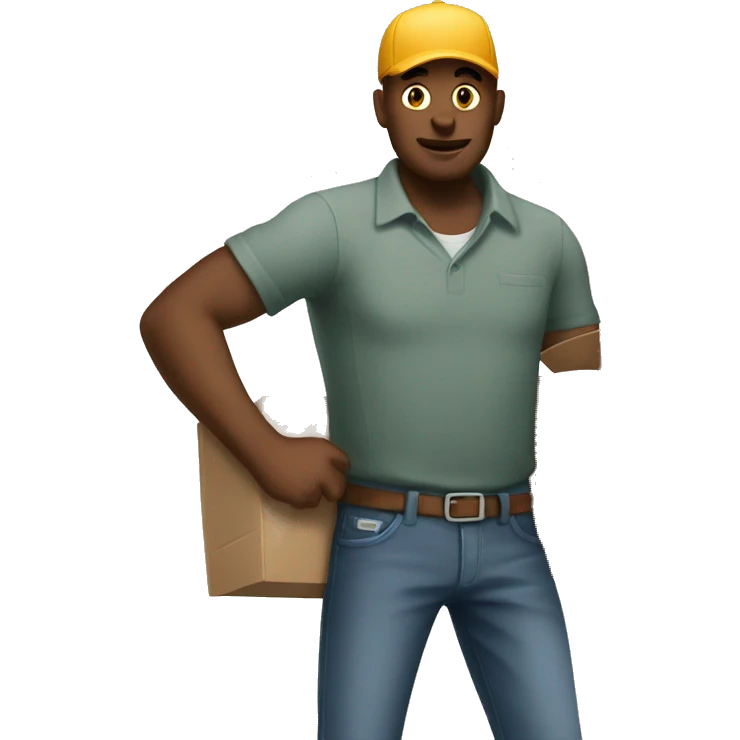 courier with wage is late emoji