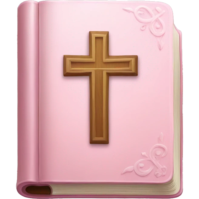 Light pink Bible opened emoji
