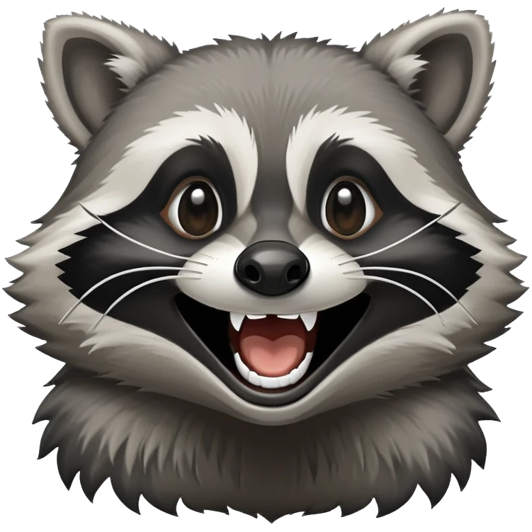 Raccoon cry laughing  emoji