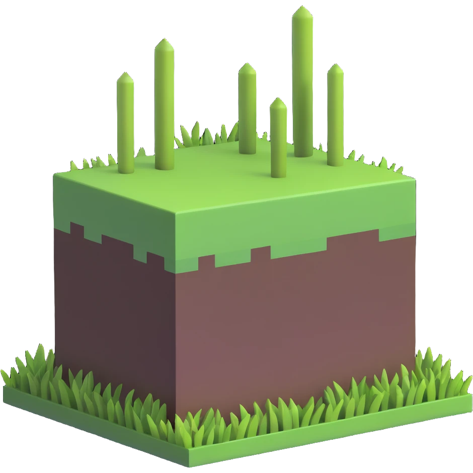Minecraft grass block emoji