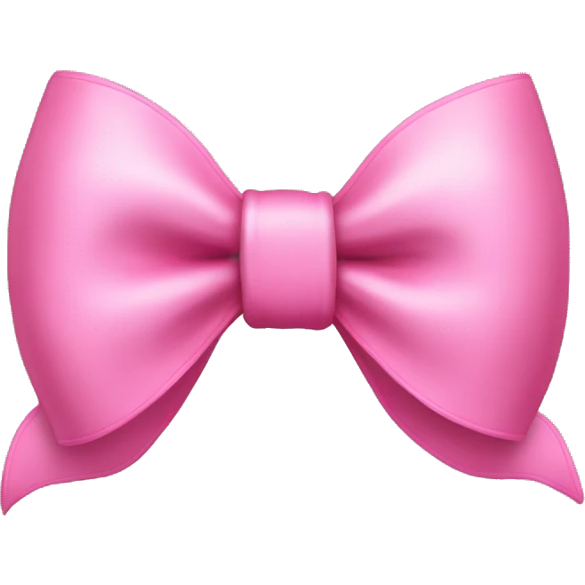 Pink coquette bow emoji