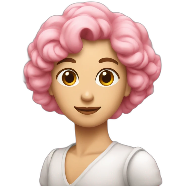 Cocô com uma rosa em cima emoji
