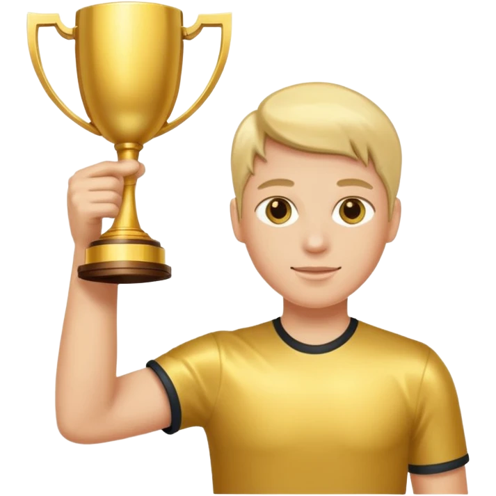  raising trophy emoji