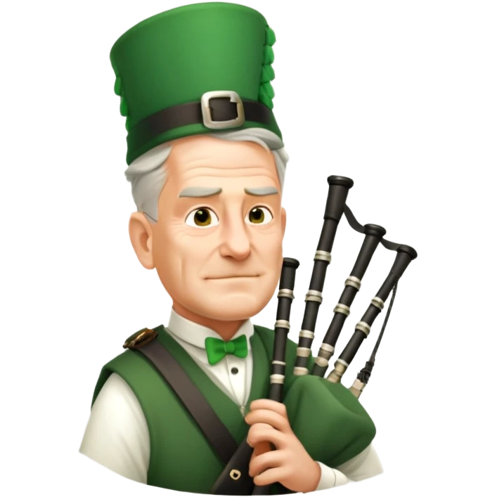 Green Bagpiper emoji