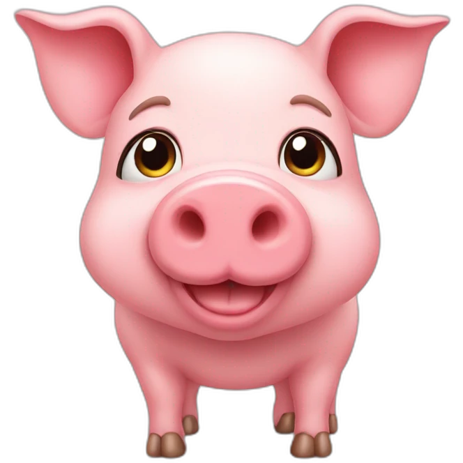 Cute pig emoji